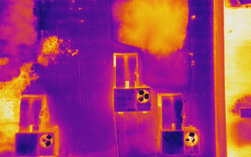flat roof infrared inspection